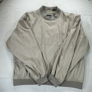 Members Only Gray Pullover Golf Jacket Sz L